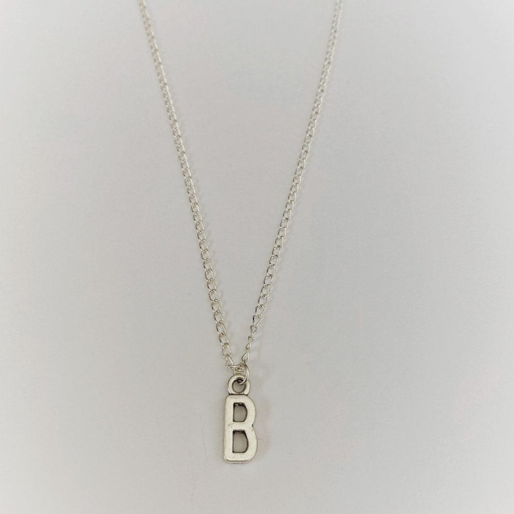 3 for $49 New Silver "B" Initial Necklace